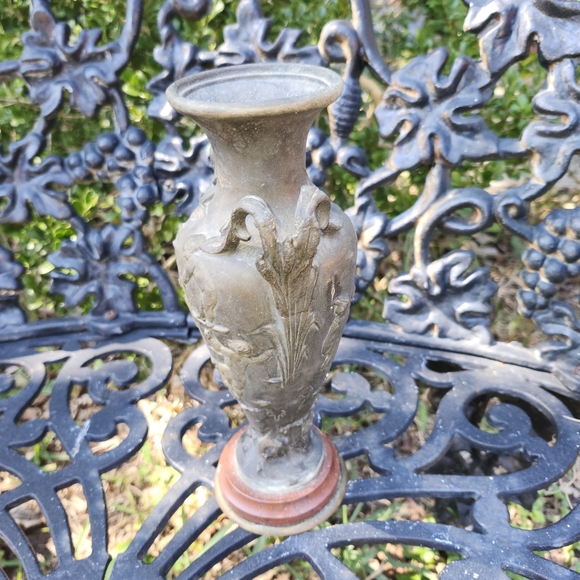 Vase 19TH Century Antique Cherubs Players Angels Playing 10 IN Marble Art Nouvea - Picture 5 of 11